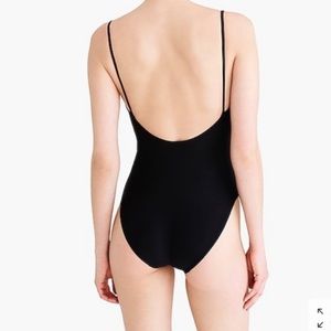 J. Crew Ballet One Piece Swimsuit Chocolate Brown